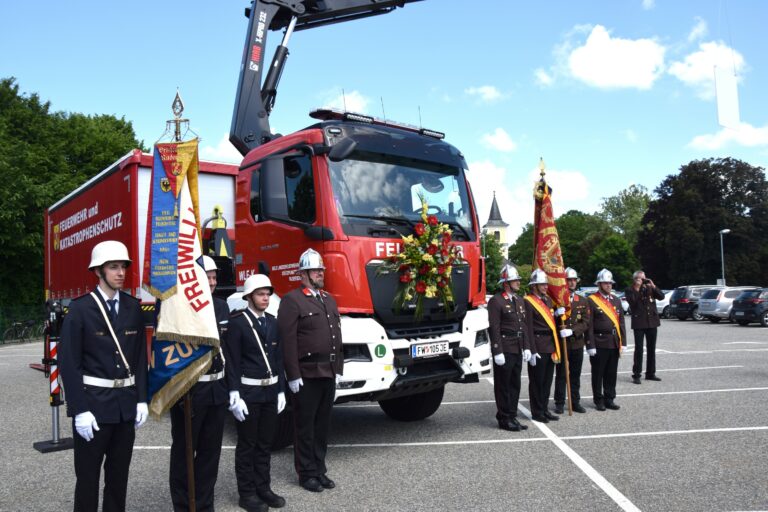 Besuch der Partnerwehr Rudersdorf zur Fahrzeugweihe