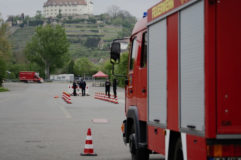 Prüfungsabnahme im Geschicklichkeitsfahren